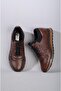 Select 5333 genuine leather casual men's shoes taba - 8