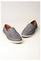 Select 4439 Genuine Leather Casual Men's Shoes Grey Suede