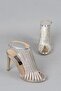 SELECT 615 SPECIAL MANUFACTURING HEEL EVENING SHOE (11 cm) SILVER - 6