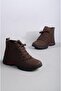 9367 Brown Genuine Nubuck Leather Orthopedic Comfort Boots