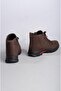 9367 Brown Genuine Nubuck Leather Orthopedic Comfort Boots - 4
