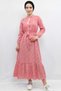 Fashion Stripe Plaid Dress Red - 4