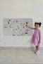 Educational World Map World Atlas Children's and Baby's Room Wall Sticker-85x130-3790 - 3