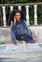 Fashion Line Women's Velvet Hooded Tracksuit Set 9054 - 5