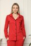 Fashion Line Women's 100% Cotton Combed Front Buttoned Long Sleeve Pajama Set 2714 - 6