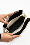 Women's 5 Compartments Two Straps Shoulder and Hand Bag Large Size 2117Mh - 5
