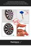 Deluxe Series 17' Indoor and Outdoor 44 Cm Girls Boys 6 Arrow Dart Target Board for All Ages - 3
