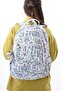 Waterproof Kinkir Fabric Primary and Secondary School Schoolbag with Gift 8803L