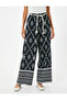 Black Women's Wide Leg Pants - 3