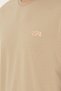 Men's Comfort Fit Crew Neck Light Khaki T-Shirt 50287041-Vr183 - 7
