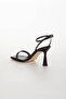 Women's Summer Heeled Shoes Black - 4