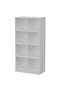 Wooden Display Shelves with 8 Storage Compartment, Freestanding Files, Showpieces, White