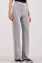 6629 High Waist Palazzo Trousers - Gray - 3
