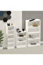Wooden Storage Display Shelves 3-Tier Freestanding, White - 5