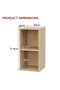Wooden Storage Display Shelves 2-Tier Freestanding, Box Shelves, Light Imperia - 6