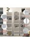 Wooden Storage Display Shelves 6-Tier Freestanding, Box Shelves, White - 4