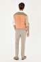 Men's Carrot Fit Camel Canvas Trousers 50287457-Vr015 - 5
