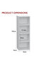Wooden Storage Display Shelves 4-Tier Freestanding, Box Shelves, White - 6