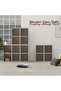 Wooden Storage Display Shelves 2-Tier Freestanding, Box Shelves, Light Grey - 3