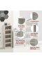 Wooden Storage Display Shelves 5-Tier Freestanding, Light Grey - 4