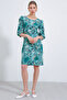 Women's Cagla Rose Patterned Midi Dress 2477 - 3