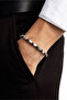 21 cm Steel Men's Bracelet with Lava Stone - 4
