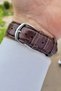 Case Metalic Cord Brown Color Men's Wristwatch - 5
