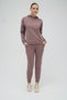 Women's Long Sleeve Hooded Cinnamon Tracksuit Set C2T7N9O02
