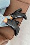 Fergal Women's Heeled Croco Boots Black - 4