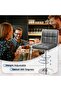 Modern Set of 2 Bar Stool PU Leather, Adjustable Swivel - 6