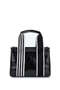 Women Vegan Black Patent Leather Shoulder Bag - 3
