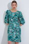 Women's Cagla Rose Patterned Midi Dress 2477