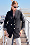 0704 Black Blazer Jacket - Button Detailed - 5