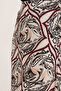 Women's Black Beige Patterned Satin Skirt 15877 - 3