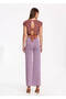 Relaxed Cut Lilac Knitwear Trousers - 5