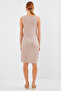 2496 Model Biscuit Knitted Dress with Chain Detail - 6