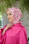 Summer Sparkle Collection Soft Scarf Candy Pink Pomegranate Flower 1185-13 - 3