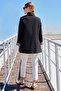 0704 Black Blazer Jacket - Button Detailed - 7