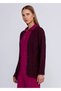 Wool Blended Knitted Detailed Burgundy Knitwear Cardigan - 4