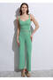 Strappy Roving Knit Green Knitwear Top - 6