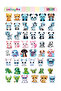 Kawaii Sea Animals Themed 2 Pages A4 101 Pieces Sticker Set - 3