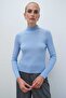 Light Blue Half-Toe Women's Sweater