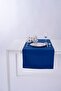 Linen Runner Stain Resistant Cobalt Blue 40x140