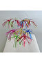 Colorful Palm Toothpicks 50 Pieces/Pack Presentation, Cocktail, Birthday, Cake Toothpicks - 2