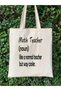 Math Teacher Math Teacher Gift Tote Bag Cloth Bag - 2