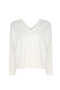 Ecru V-Neck Women's Sweater - 3