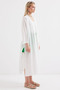 5835 Slit Summer Kimono - White - 3