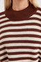 15783 Slit Poncho Sweater - F.Brown - 6