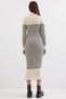 15893 Striped Long Knit Dress - Ecru - 5