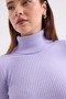 10311 Turtleneck Knitwear Sweater - Lilac - 4